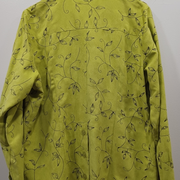 VINTAGE SAG HARBOR WOMAN SHIRT LIGHT GREEN PLUS SIZE 14 - Picture 6 of 10